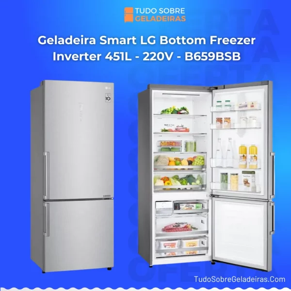 geladeira lg inverter b659bsb