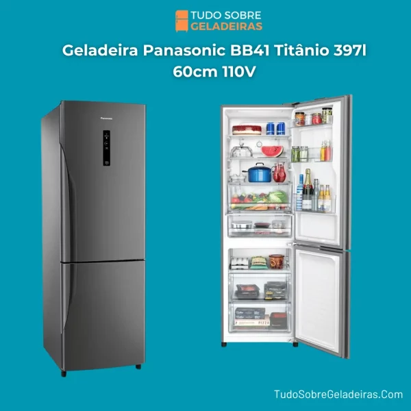 geladeira panasonic bb41 titanio 397l