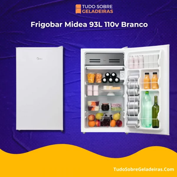 frigobar midea 93l branco