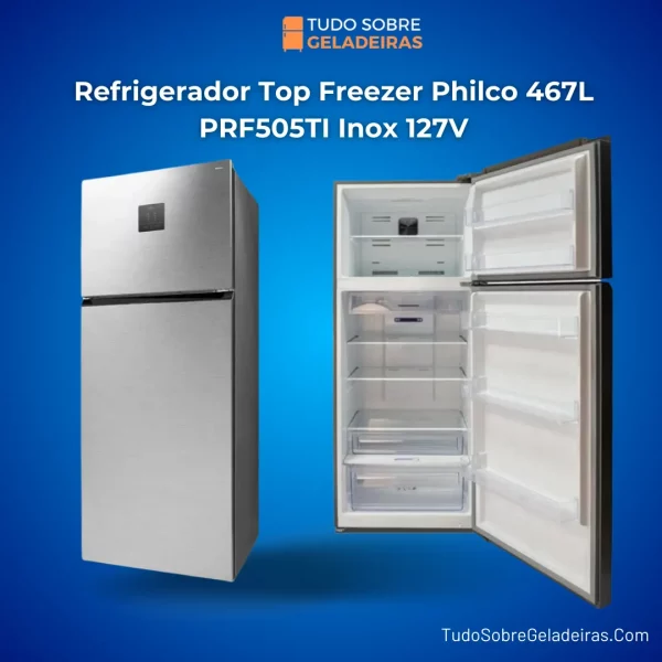 refrigerador top freezer philco prf505ti