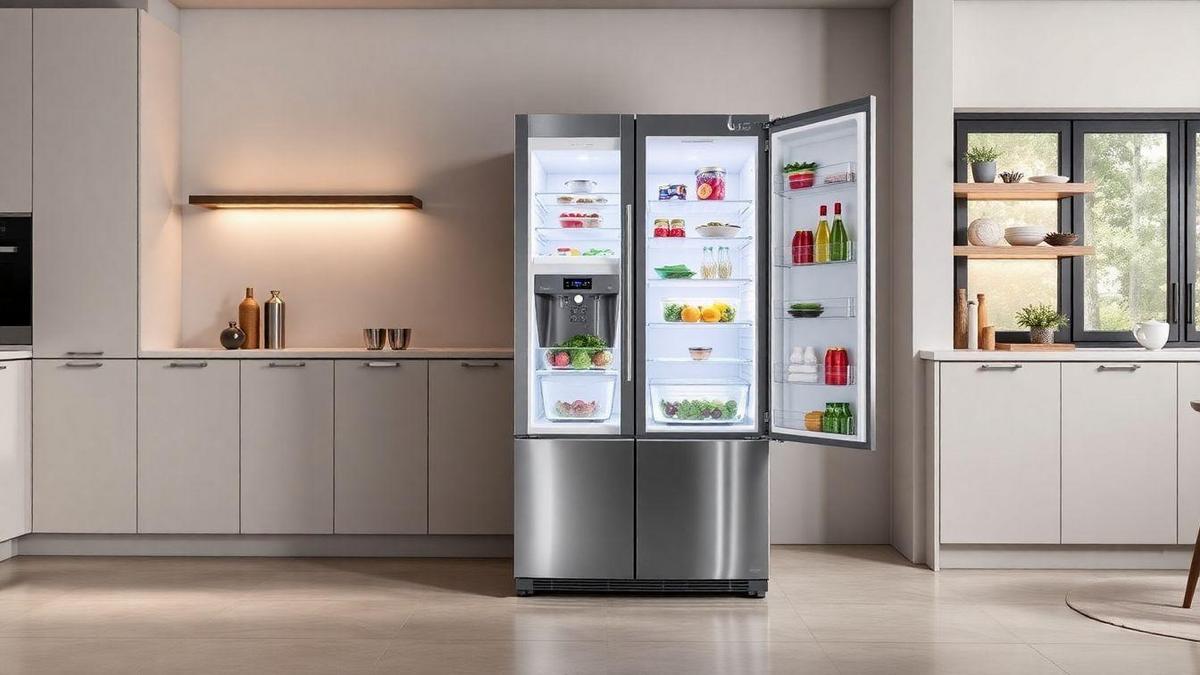 Design Moderno da Geladeira LG Side by Side 509 Litros